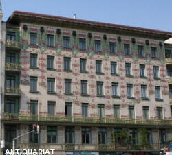 unser Ladengeschäft im Majolikahaus von Otto Wagner