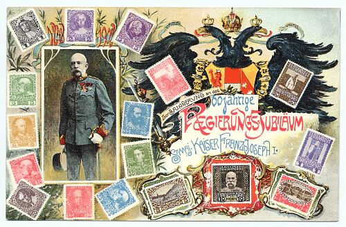 Kaiser Franz Josef Postkarte - Kolo Moser