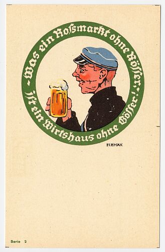 Bierwerbung, G�sserbier Postkarte
