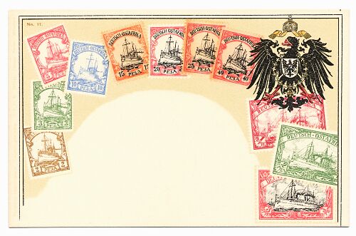 Deutsche Kolonien, Deutsch-Ostafrika, Philatelie, Postkarte