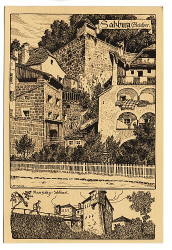 Postkarte Salzburg Steintor Ulf Seidl