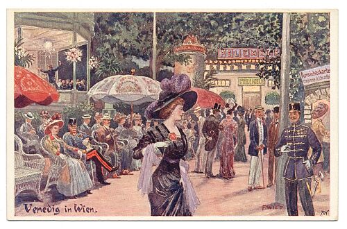 B.K.W. Postkarte Venedig in Wien