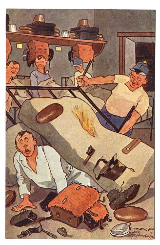 Postkarte Schoenpflug militaer