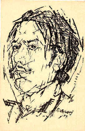 Postkarte Johannes Holzmann, Wochenzeitung "DIE AKTION"