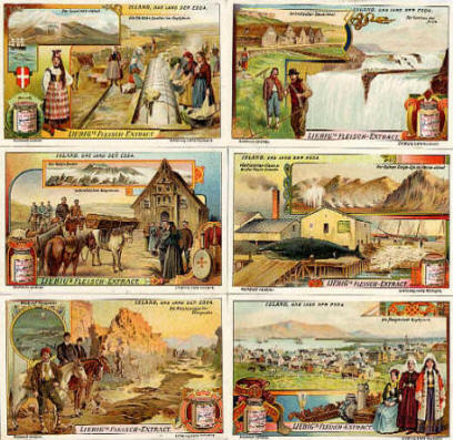 Island Liebig Sammelbilder